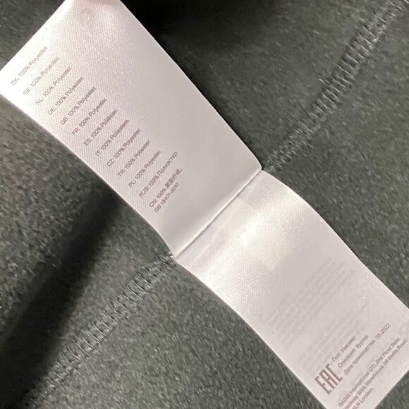 RAINS Heavy Fleece Jacket Adult S Long Black Zip Up Full Boxy Fit Layer Unisex - Picture 6 of 13